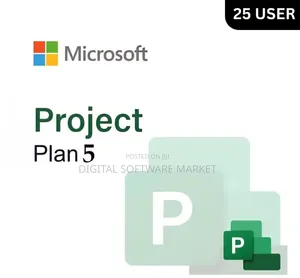 Microsoft Planner and Project Plan 5 for 25 Users 1 Year