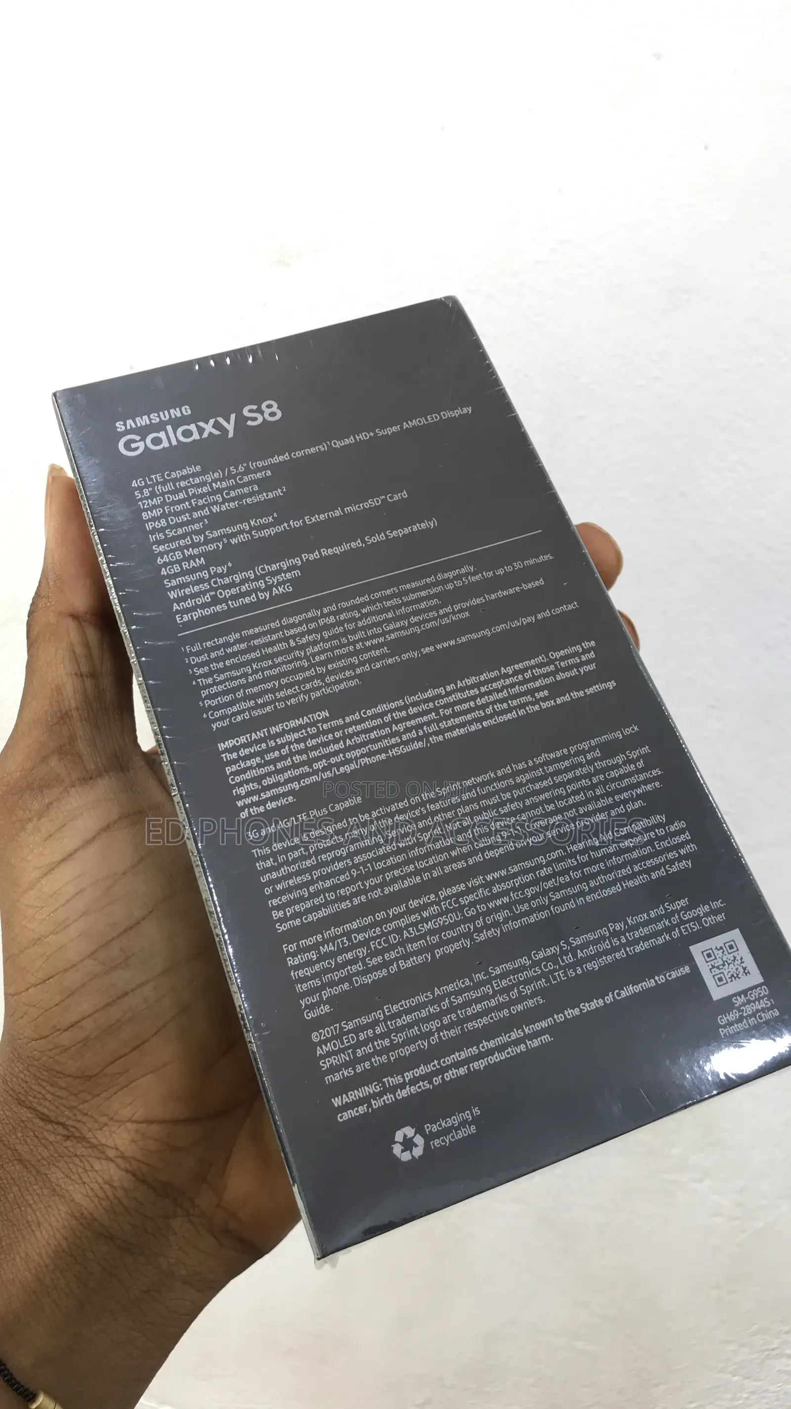 New Samsung Galaxy S8 64 GB Black