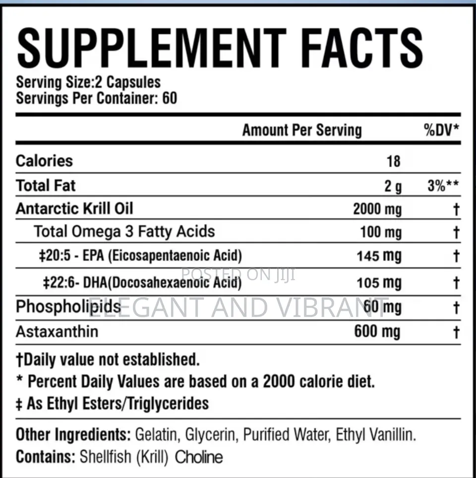 Antarctic Krill Oil 2000mg -Omega-3,epa,dha & Natural Astaxanthin