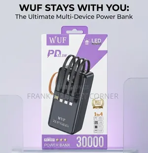 WUF Power Bank 30000mAh