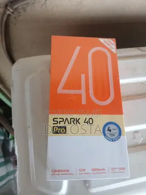 New Tecno Spark 40 Pro 256 GB Black