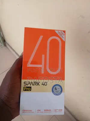 New Tecno Spark 40 Pro 256 GB Black