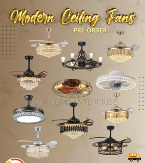 Ultra Morden Chandelier Fan Light