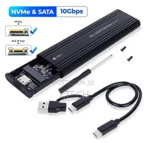 M.2 NVMe and SATA Dual-Protocol SSD Enclosure With a 10Gbps