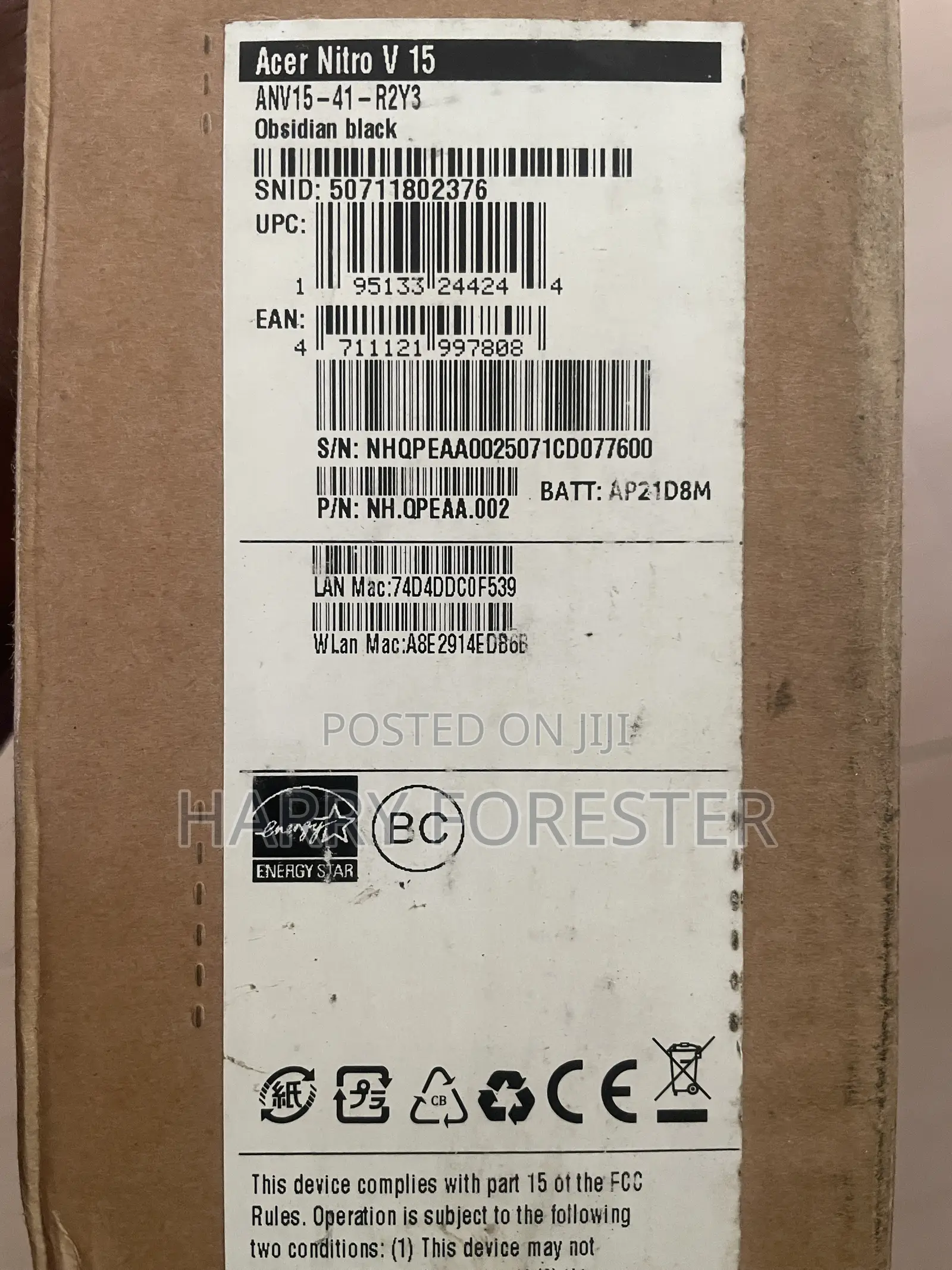 Laptop Acer Nitro V 15 16GB AMD Ryzen 5 SSD 512GB