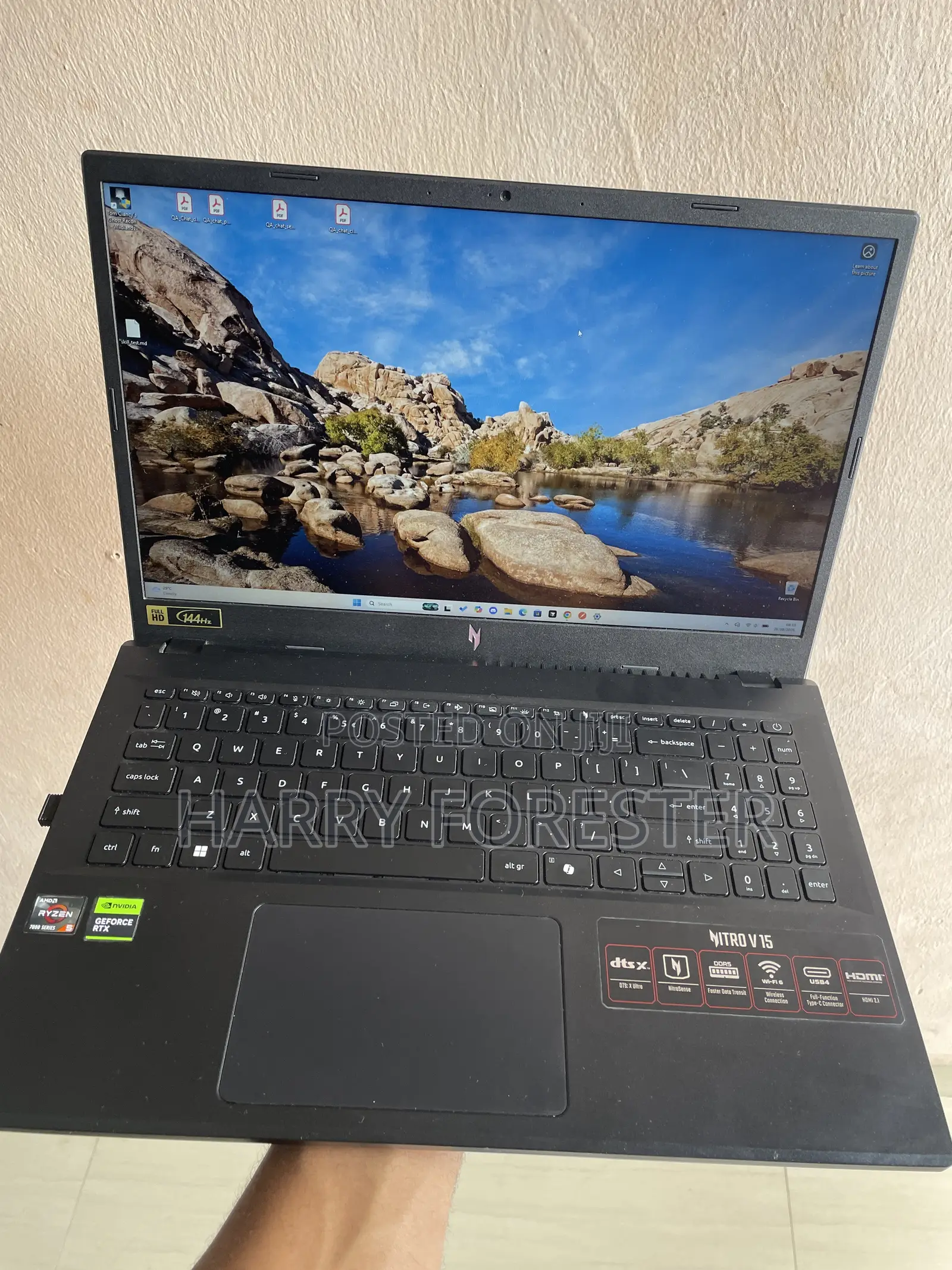Laptop Acer Nitro V 15 16GB AMD Ryzen 5 SSD 512GB