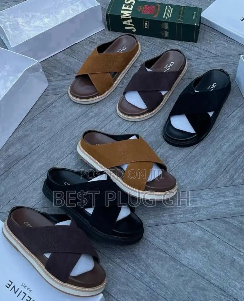 Celine Paris Luxury Cross Slides
