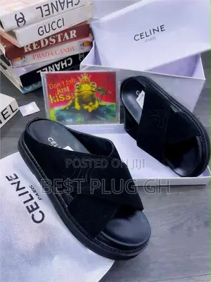 Celine Paris Luxury Cross Slides