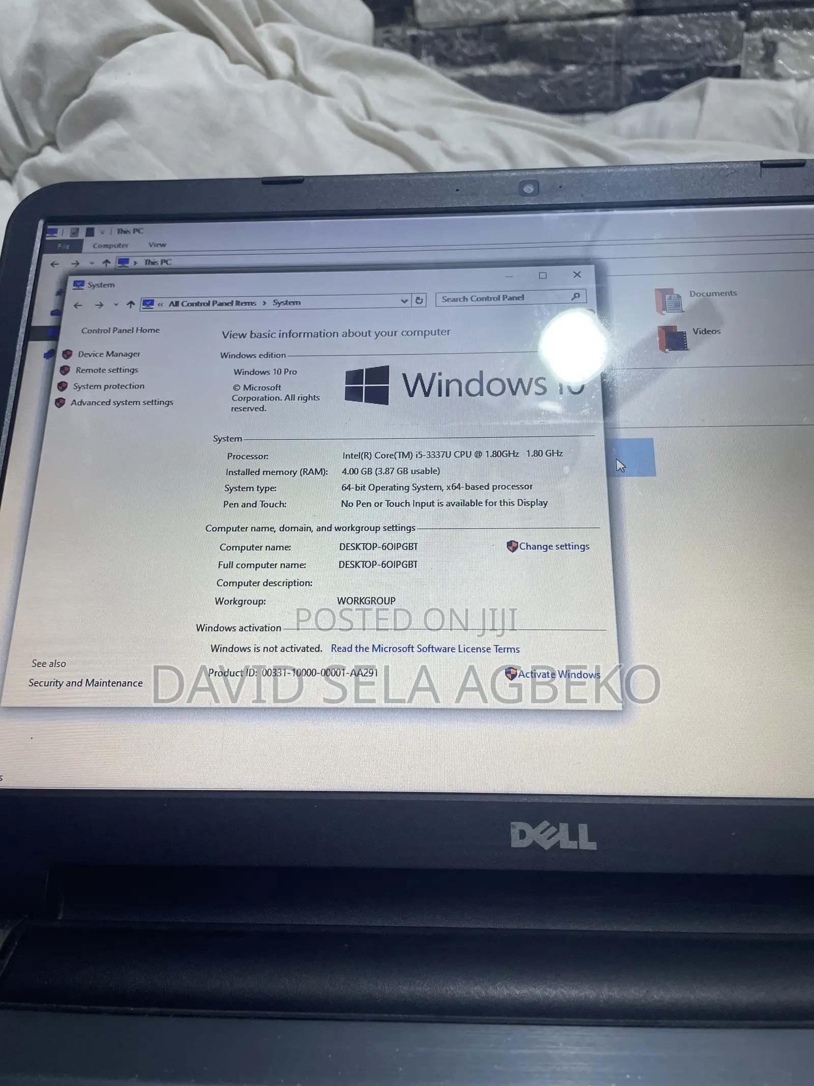 Laptop Dell Inspiron 15 4GB Intel Core i5 HDD 500GB