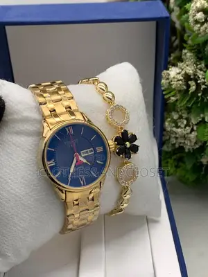 Gold-Tone Rolex Oyster Perpetual Day-Date Watch and Bracelet