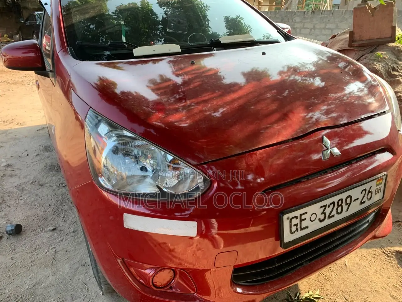 Mitsubishi Mirage DE 4dr Hatchback (1.2L 3cyl CVT) 2015 Red