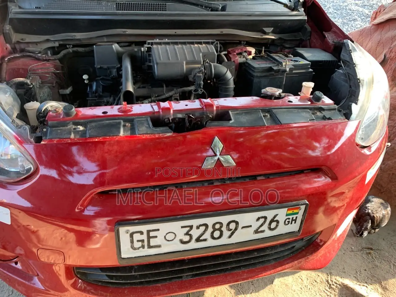 Mitsubishi Mirage DE 4dr Hatchback (1.2L 3cyl CVT) 2015 Red