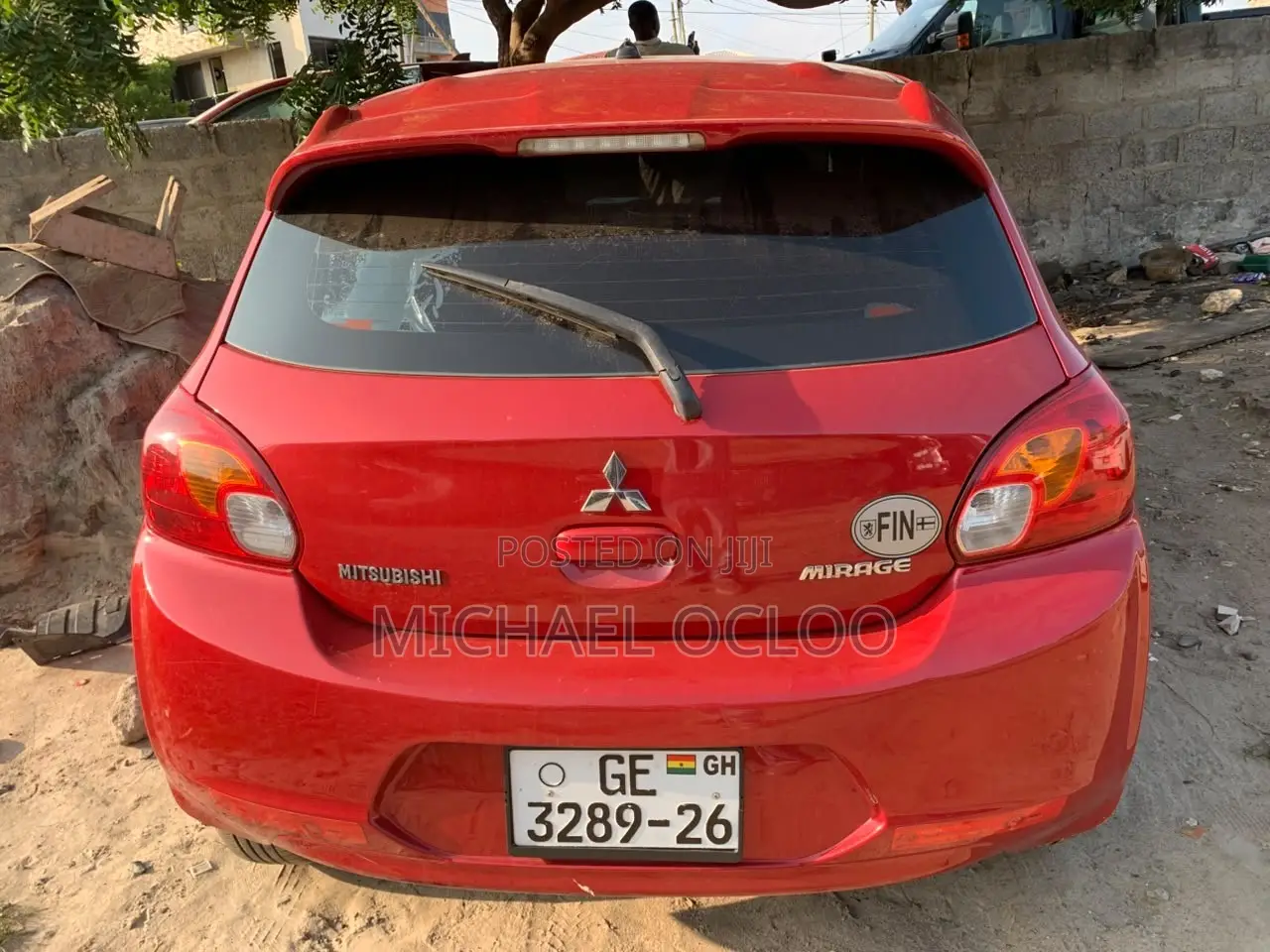 Mitsubishi Mirage DE 4dr Hatchback (1.2L 3cyl CVT) 2015 Red