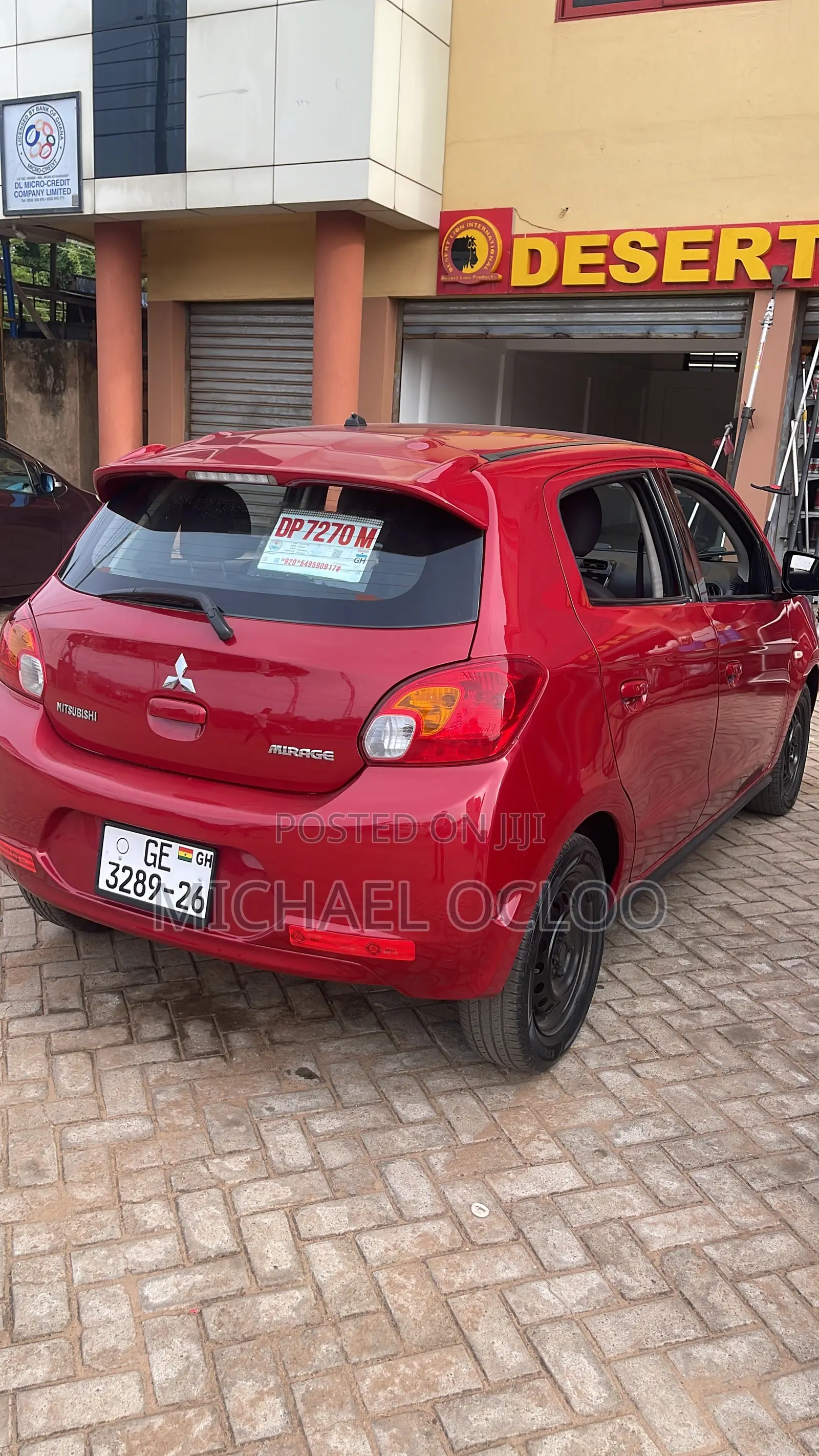 Mitsubishi Mirage DE 4dr Hatchback (1.2L 3cyl CVT) 2015 Red