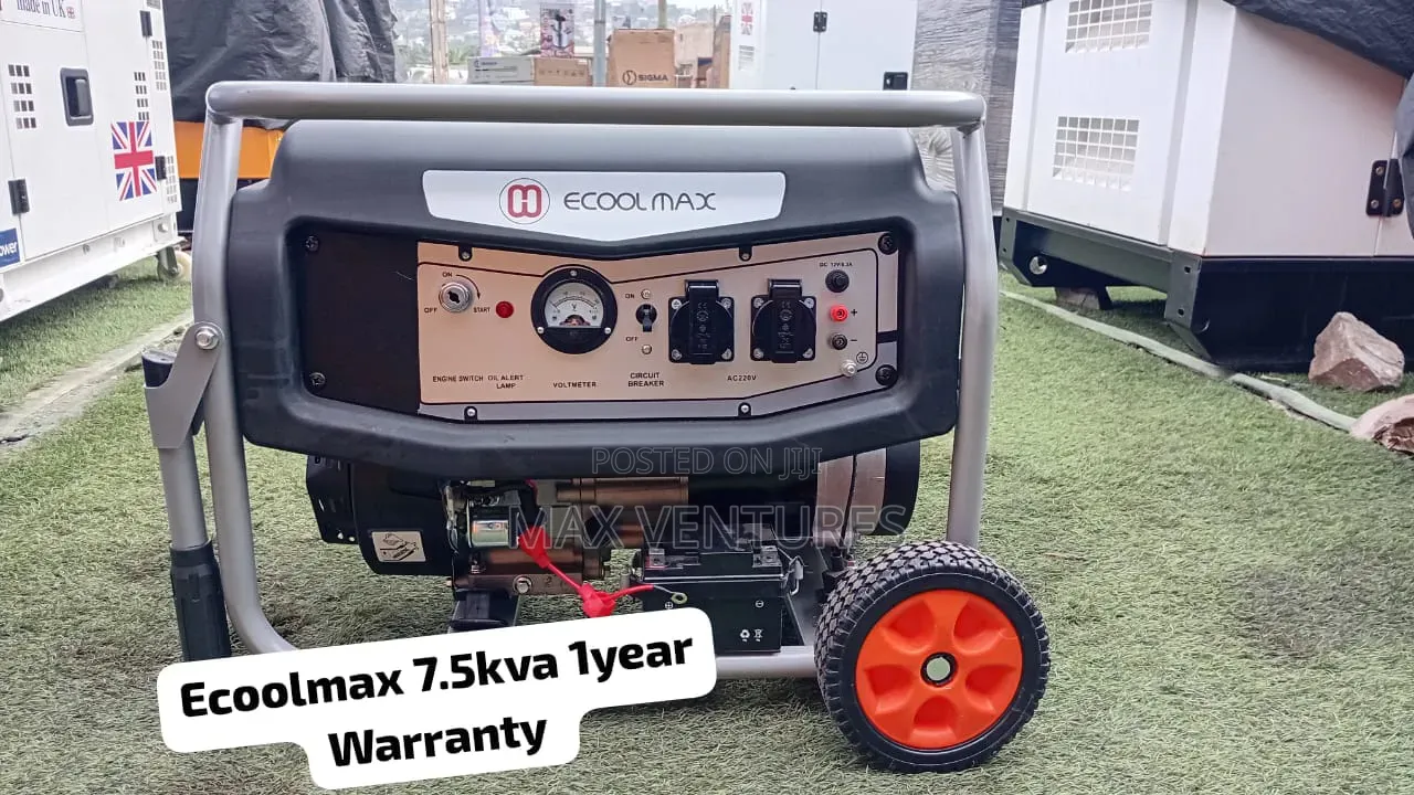 Ecoolmax 7.5kVA Silent Diesel Generator Available 7.5kva