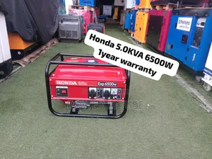 Honda 6500W Heavy Duty Generator Dependable Power for Appliances Shops