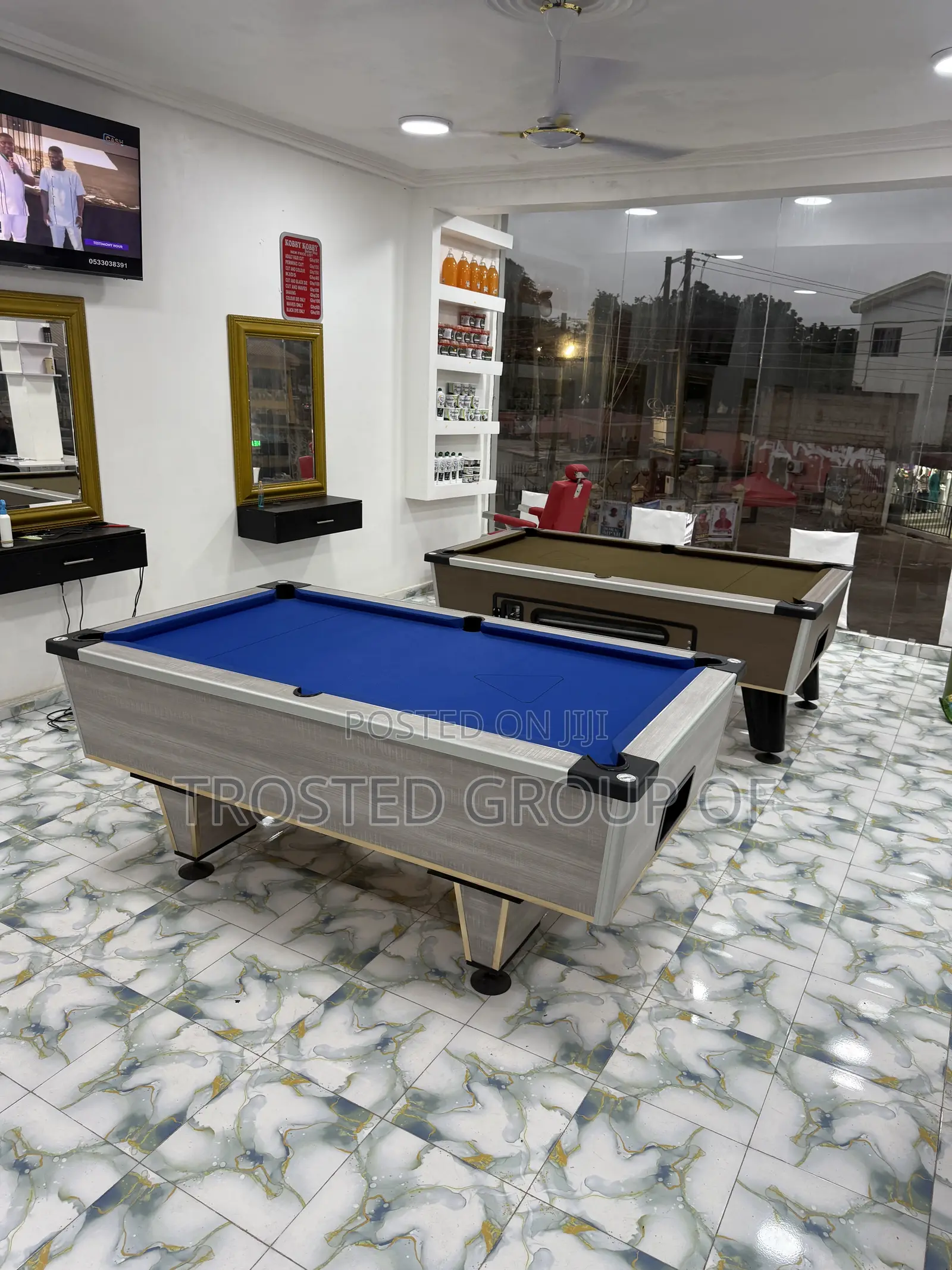 The Trosted Marble Pool Table (Snooker Board)