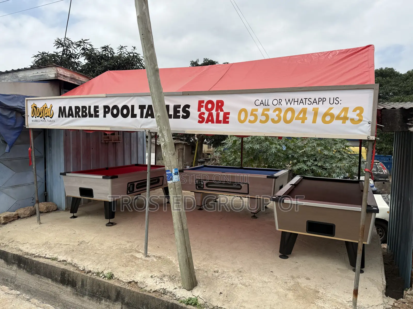 The Trosted Marble Pool Table (Snooker Board)