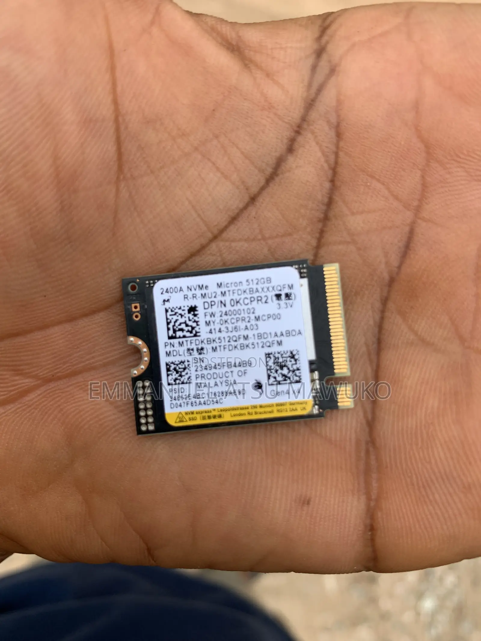 512gb NVMe SSD