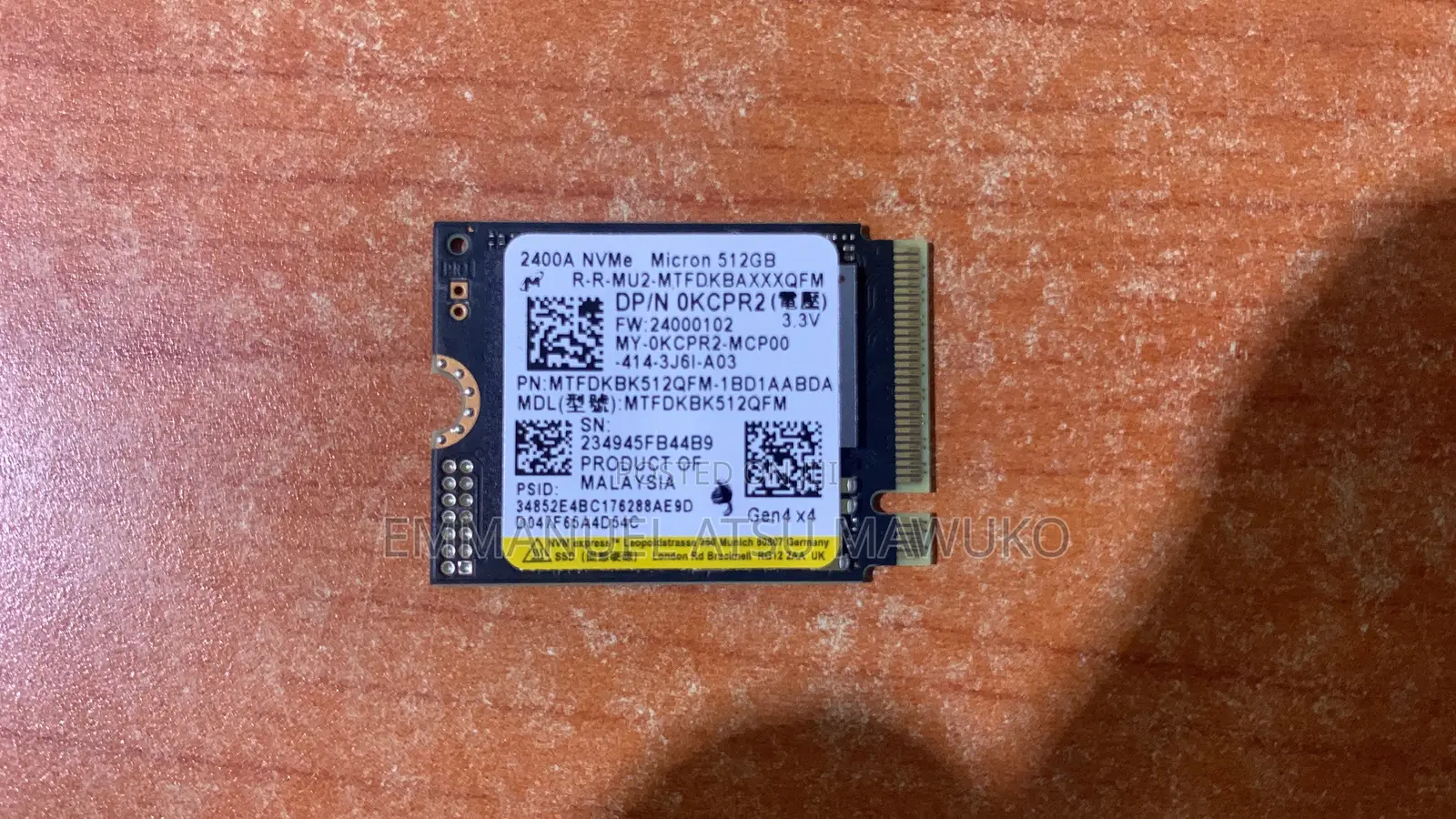 512gb NVMe SSD
