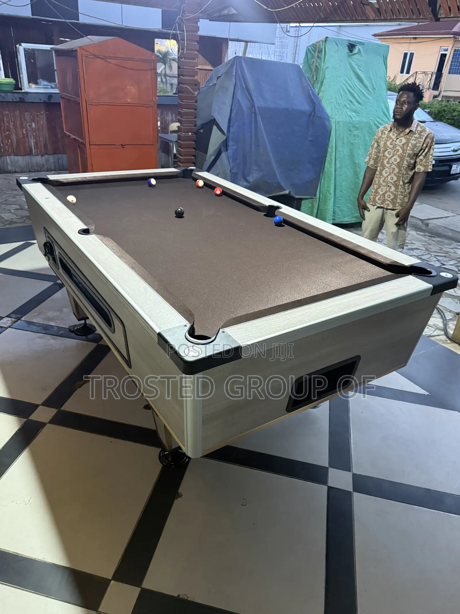 The Trosted Marble Pool Table (Snooker Board)