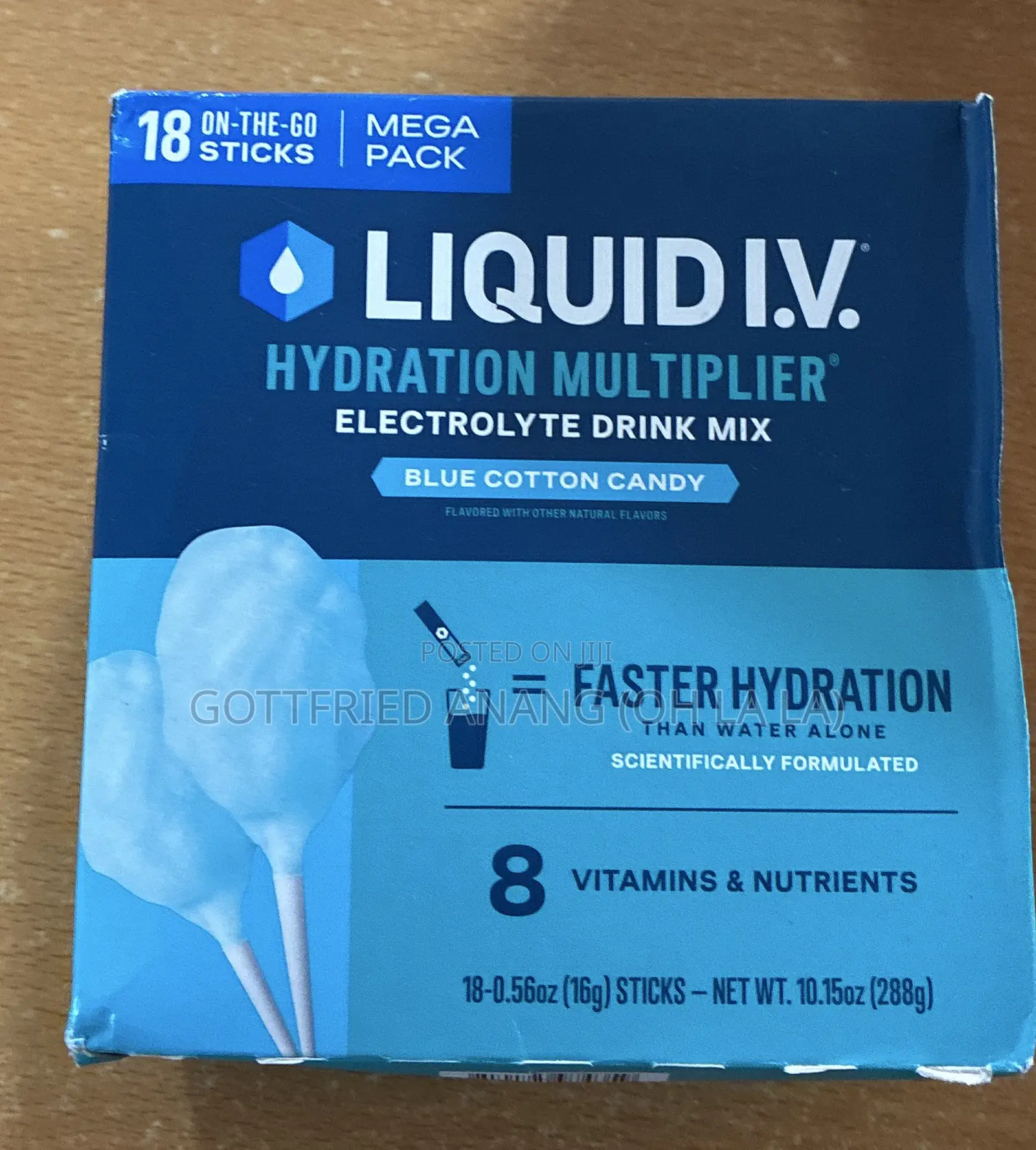 Liquid I.V.® Blue Cotton Candy Hydration Multiplier, 18 Count Packets