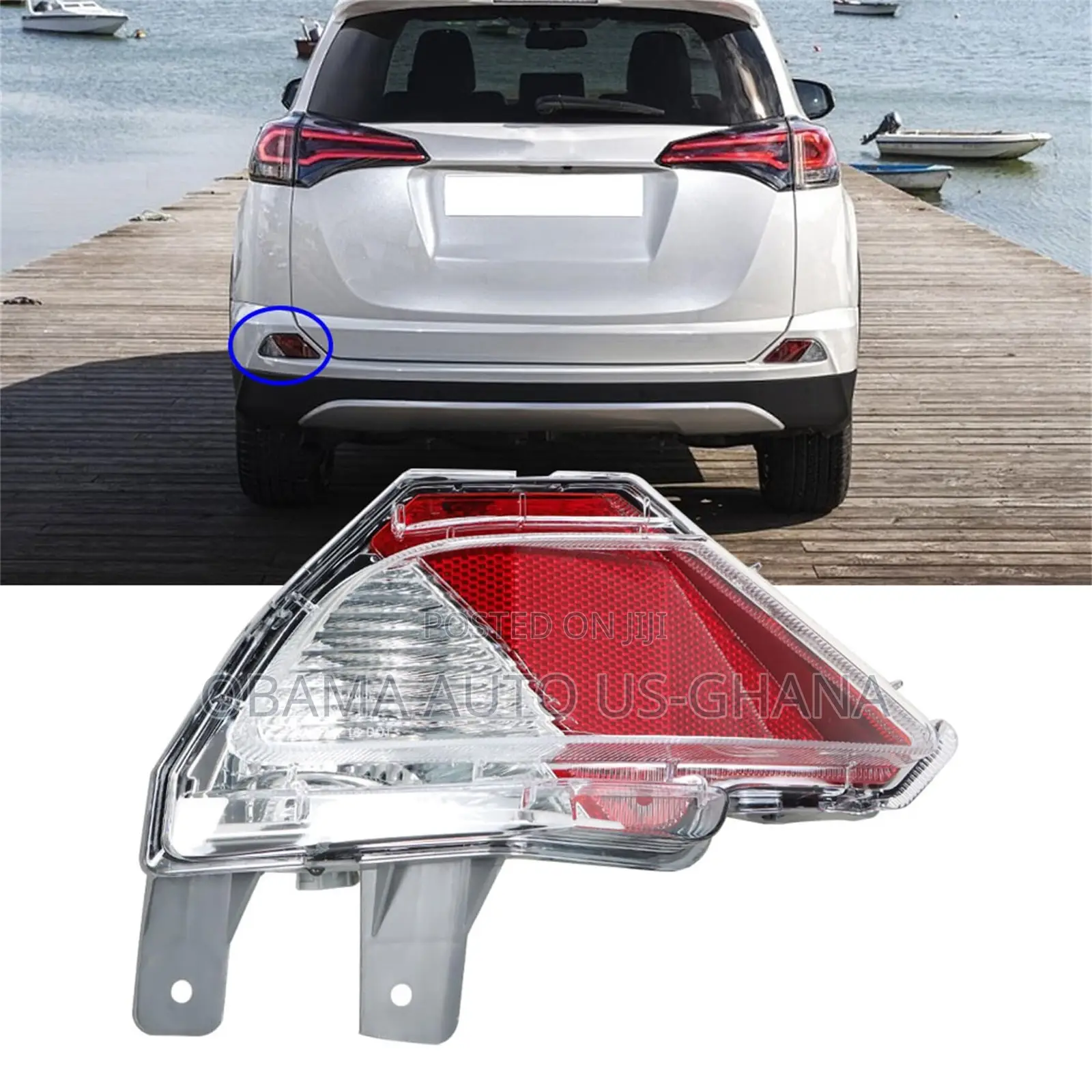 RAV4 2016 2017 2018 Back Bumper Reflector Light Rear