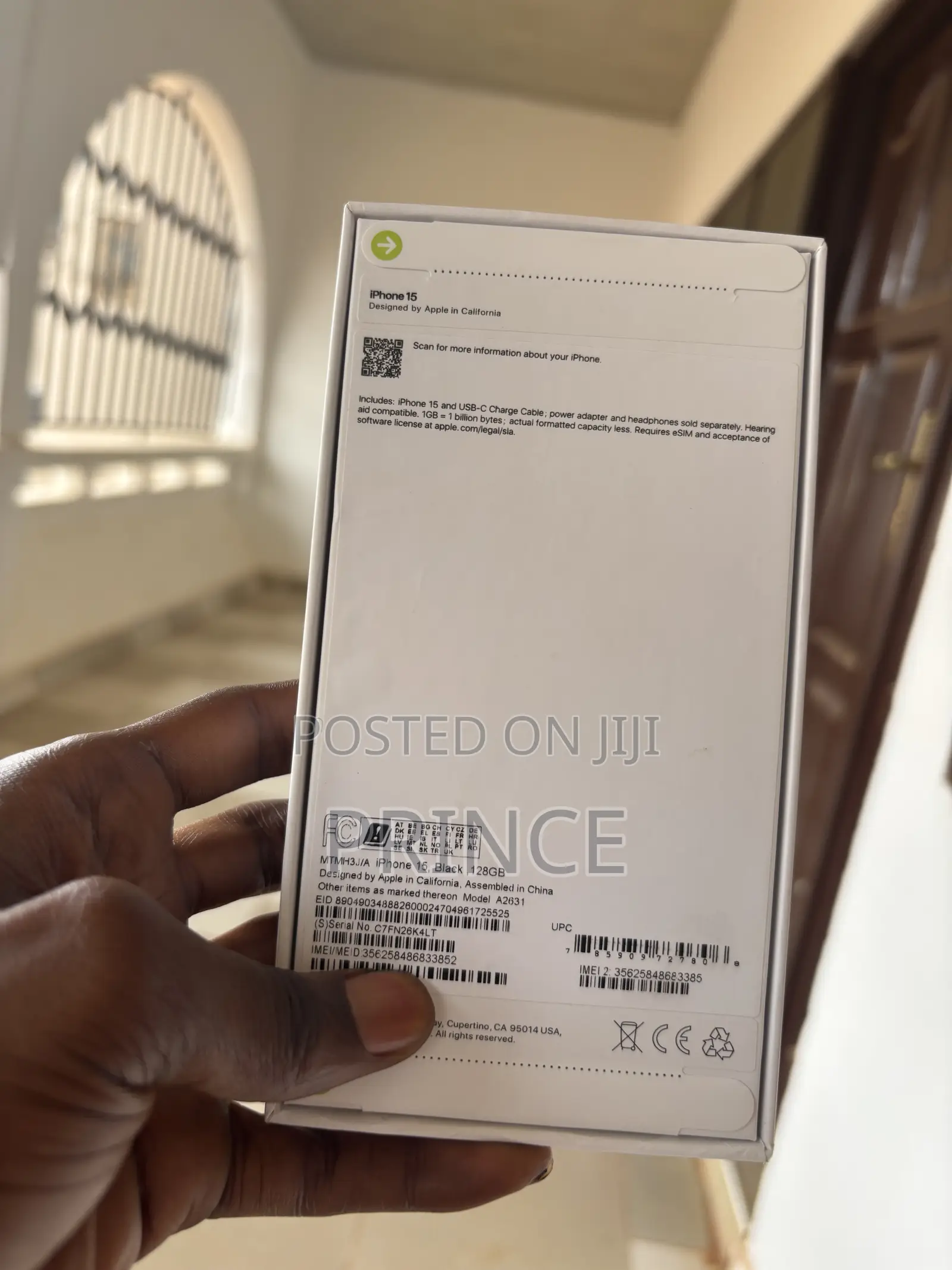 New Apple iPhone 15 128 GB Black