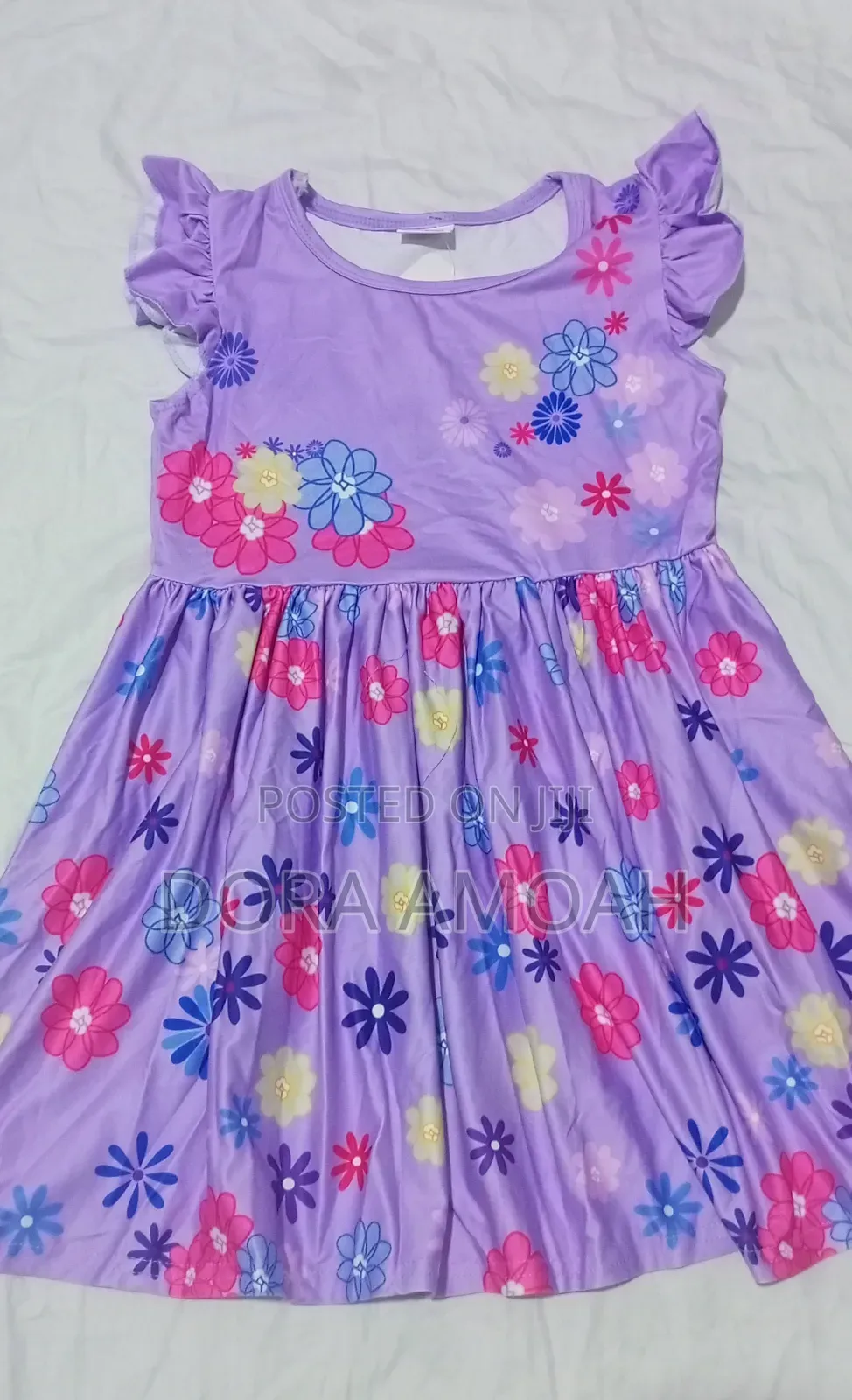 Lavender Floral Ruffle Dress 💜