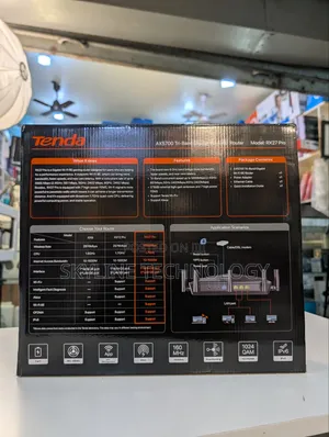 Tri-Band Gigabit WiFi 6E Router.
