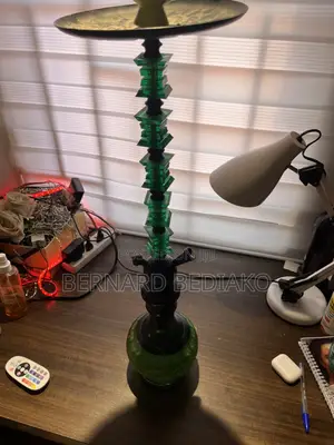 Tall Emerald Green Egyptian-Style Hookah/Shisha