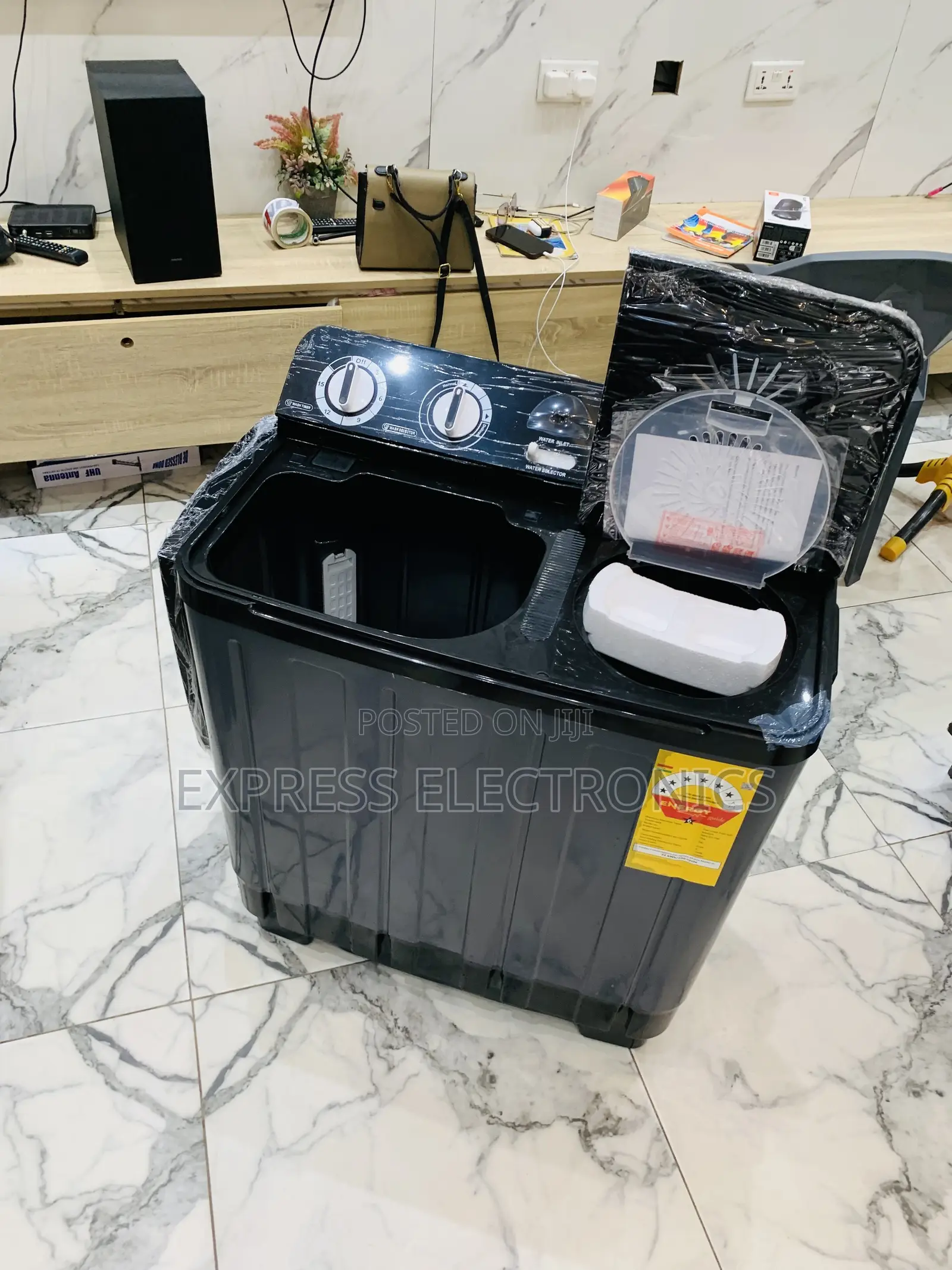Nasco 7.0kg Twin Tub Washing Machine - Dark Grey (NAS-07-TW)