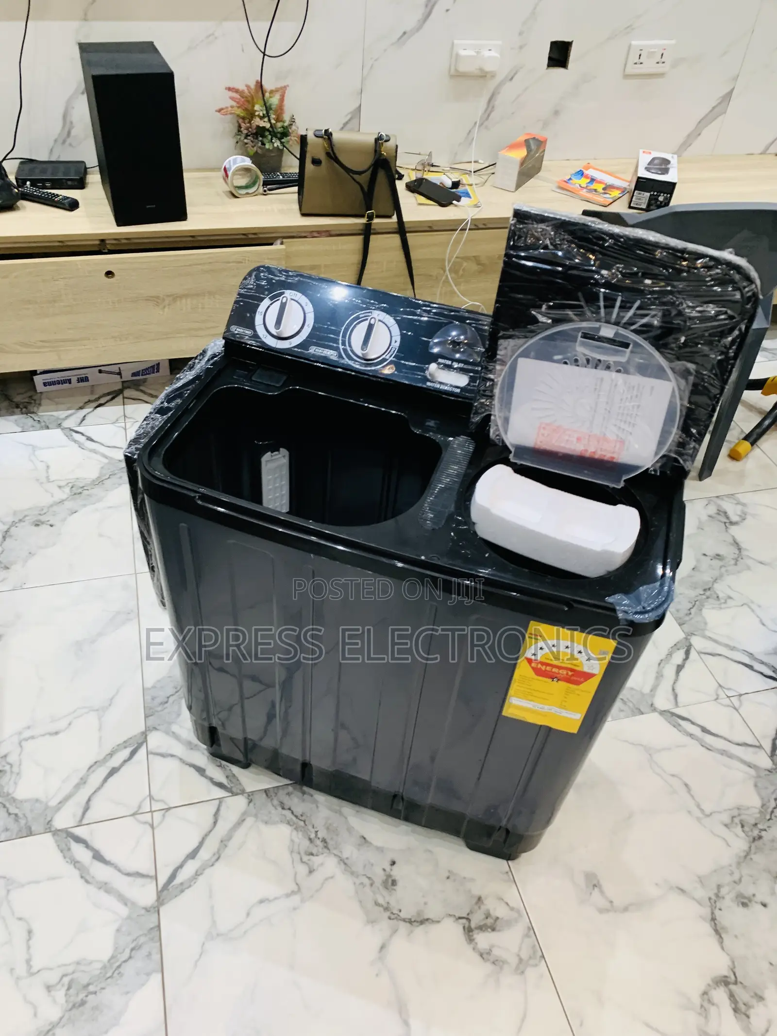 Nasco 7.0kg Twin Tub Washing Machine - Dark Grey (NAS-07-TW)