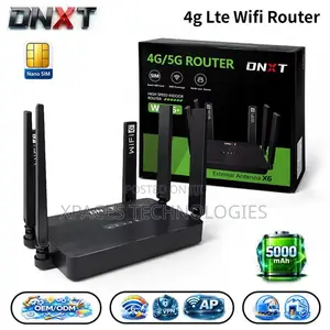 Wi-Fi6 DNXT WR950 4g/5g LTE Rechargeable Router (MTN, Telecel, Tigo)
