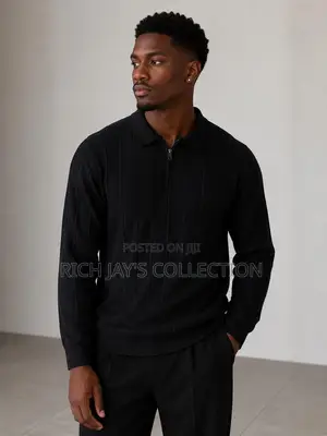 Men Quarter Zip Long