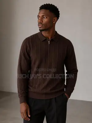 Men Quarter Zip Long