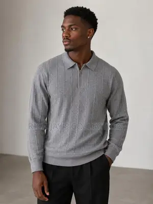 Men Quarter Zip Long