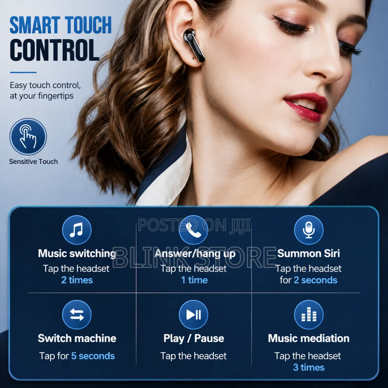 V9 TWS Wireless Earbuds Bluetooth 5.2