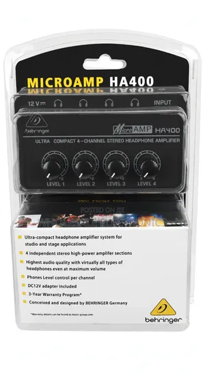 Behringer MicroAMP HA400 4-Channel Stereo Headphone Amplifier