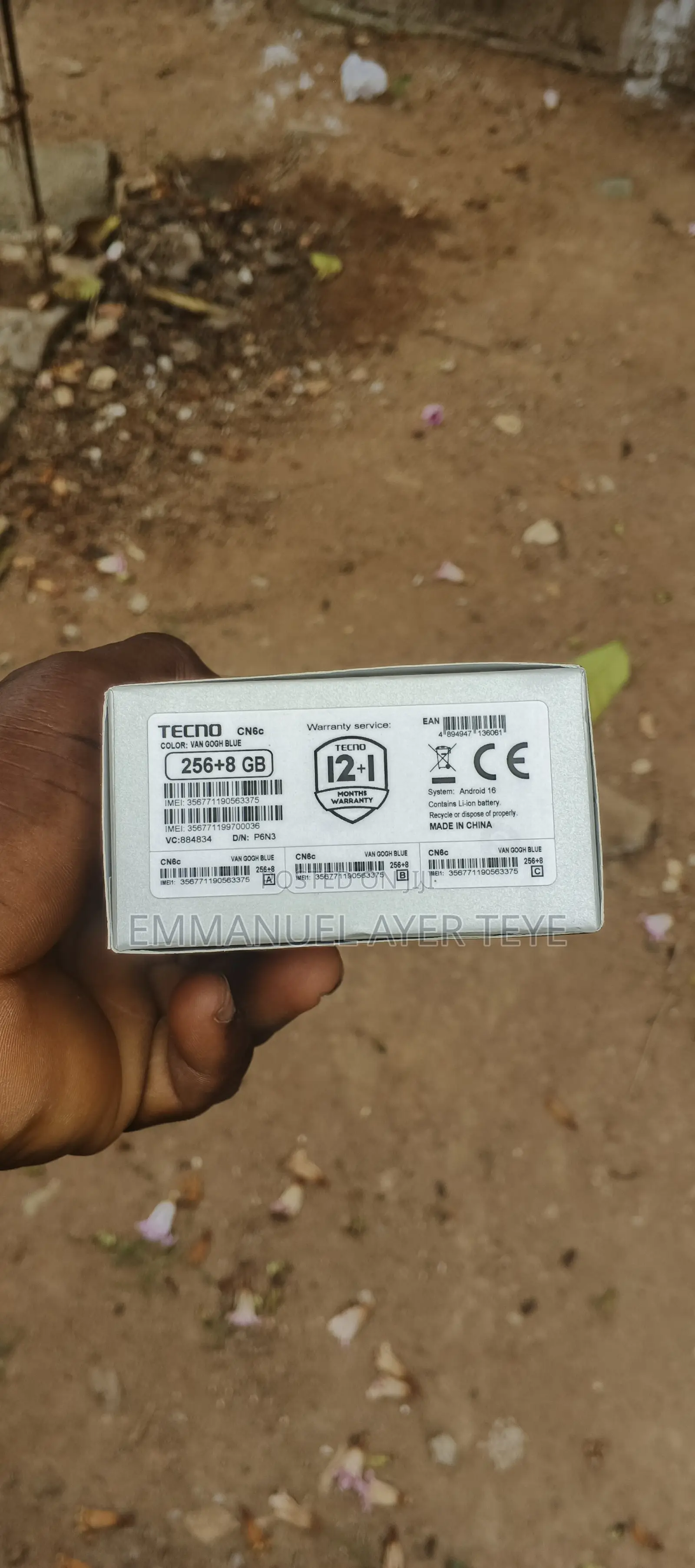 New Tecno Camon Slim 256 GB Blue