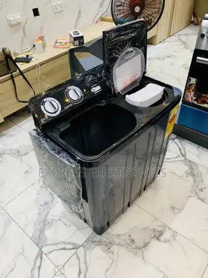Lovely New Nasco 7.0kg Twin Tub Washing Machine - Dark (NAS-07-TW)