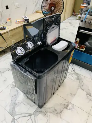 Lovely New Nasco 7.0kg Twin Tub Washing Machine - Dark (NAS-07-TW)
