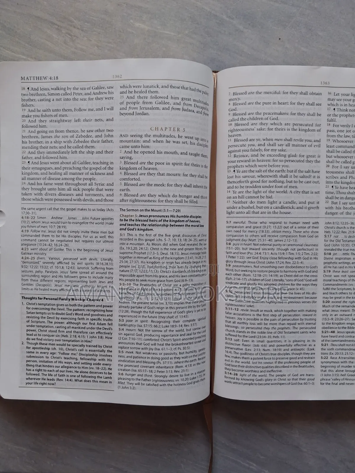 KJV Study Bible With Index Tabs