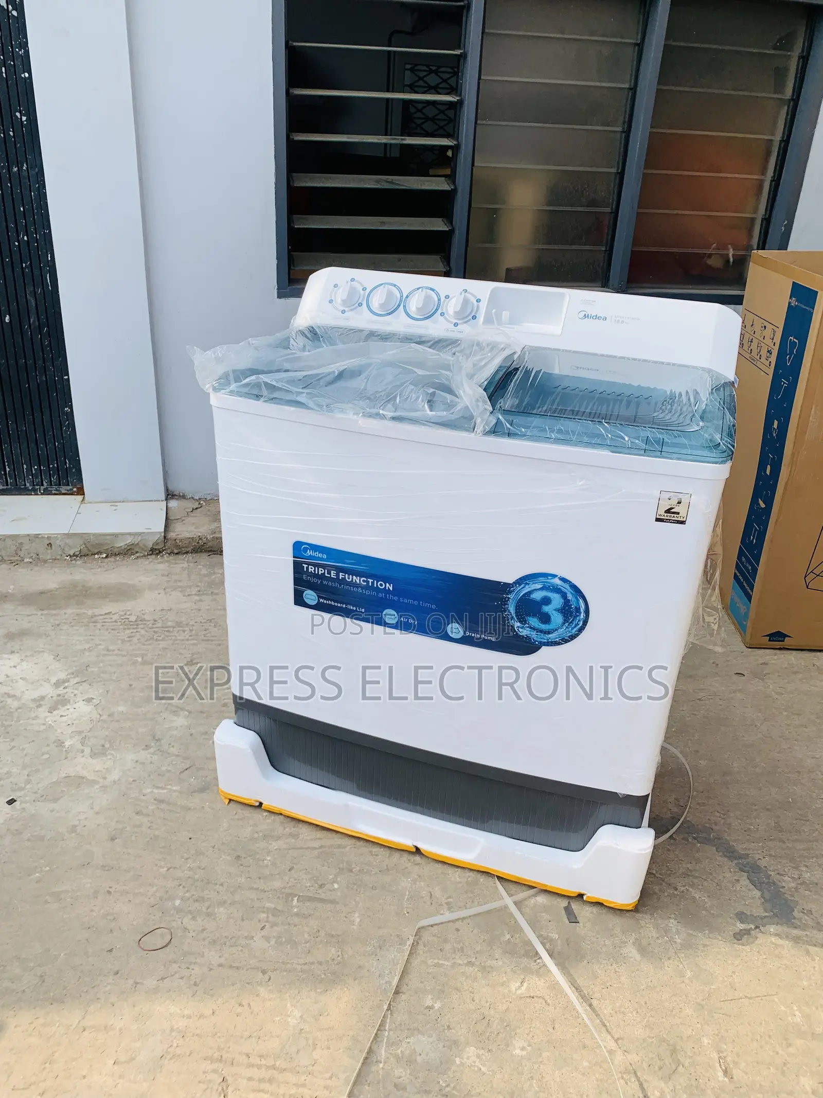 Purchase Midea 18 KG Twin Tub Semi Automatic Washing (MT100W180/WGH