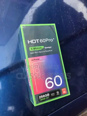 New Infinix Hot 60 Pro+ 256 GB Black