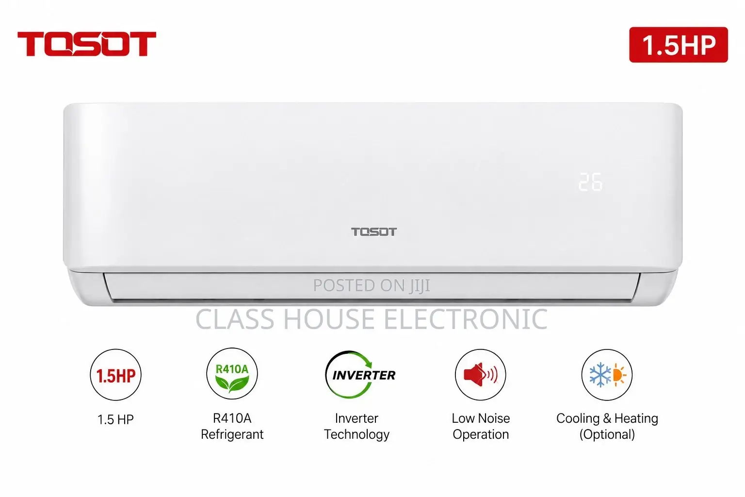 Tosot Air Conditioners – SPLIT AC – R410 INVERTER