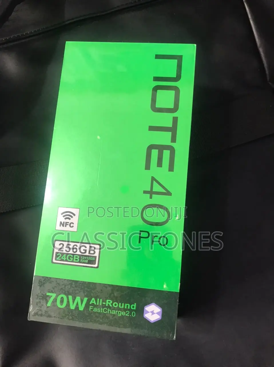 New Infinix Note 40 Pro 5G 256 GB Black