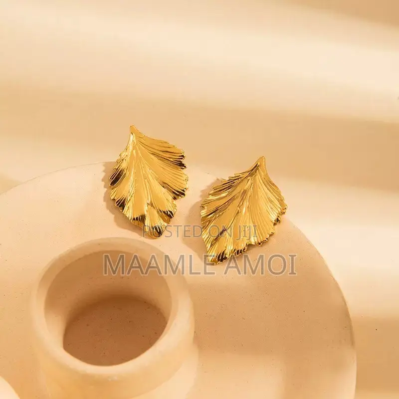 Cute Golden Statement Earrings