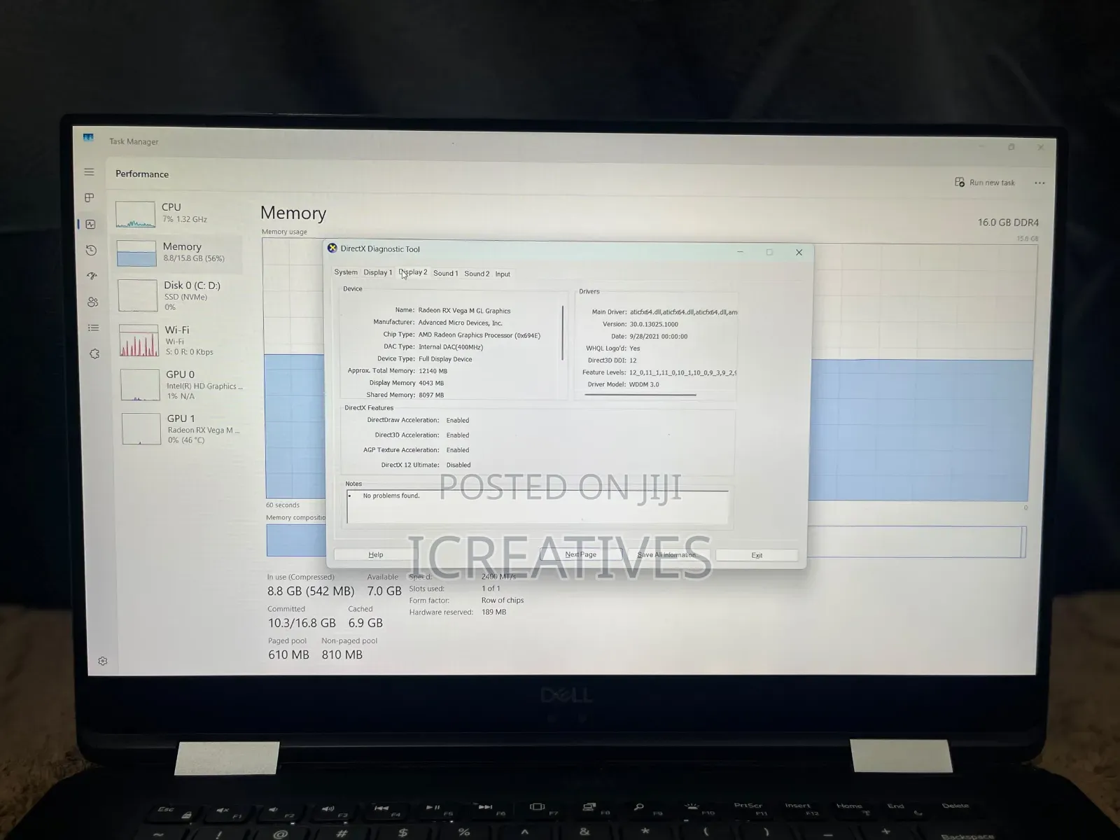 Laptop Dell XPS 15 9575 2-in-1 16GB Intel Core i7 SSD 512GB