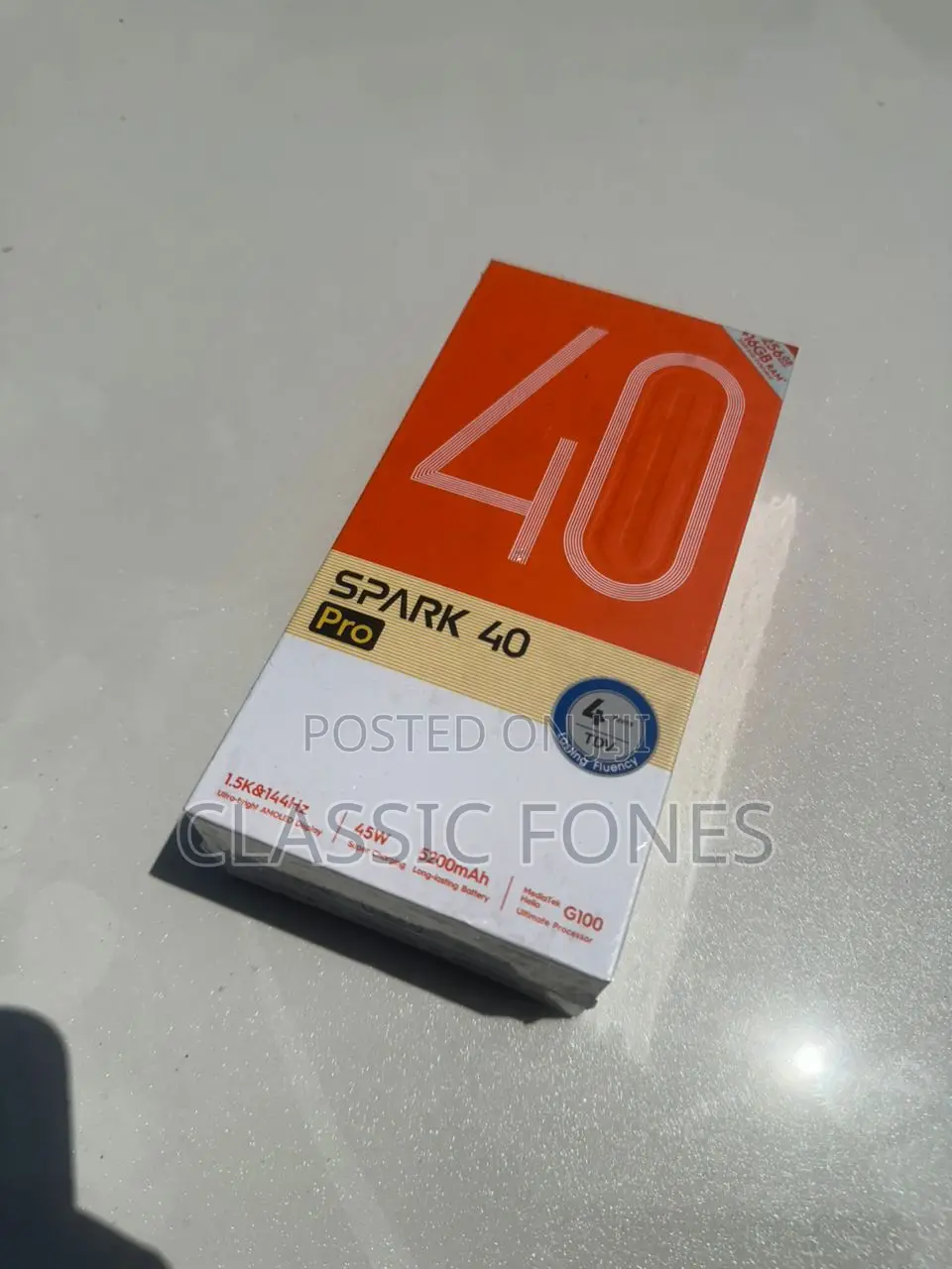New Tecno Spark 40 Pro 256 GB Black